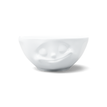 11 oz Bowl - Happy Face - white porcelain bowl