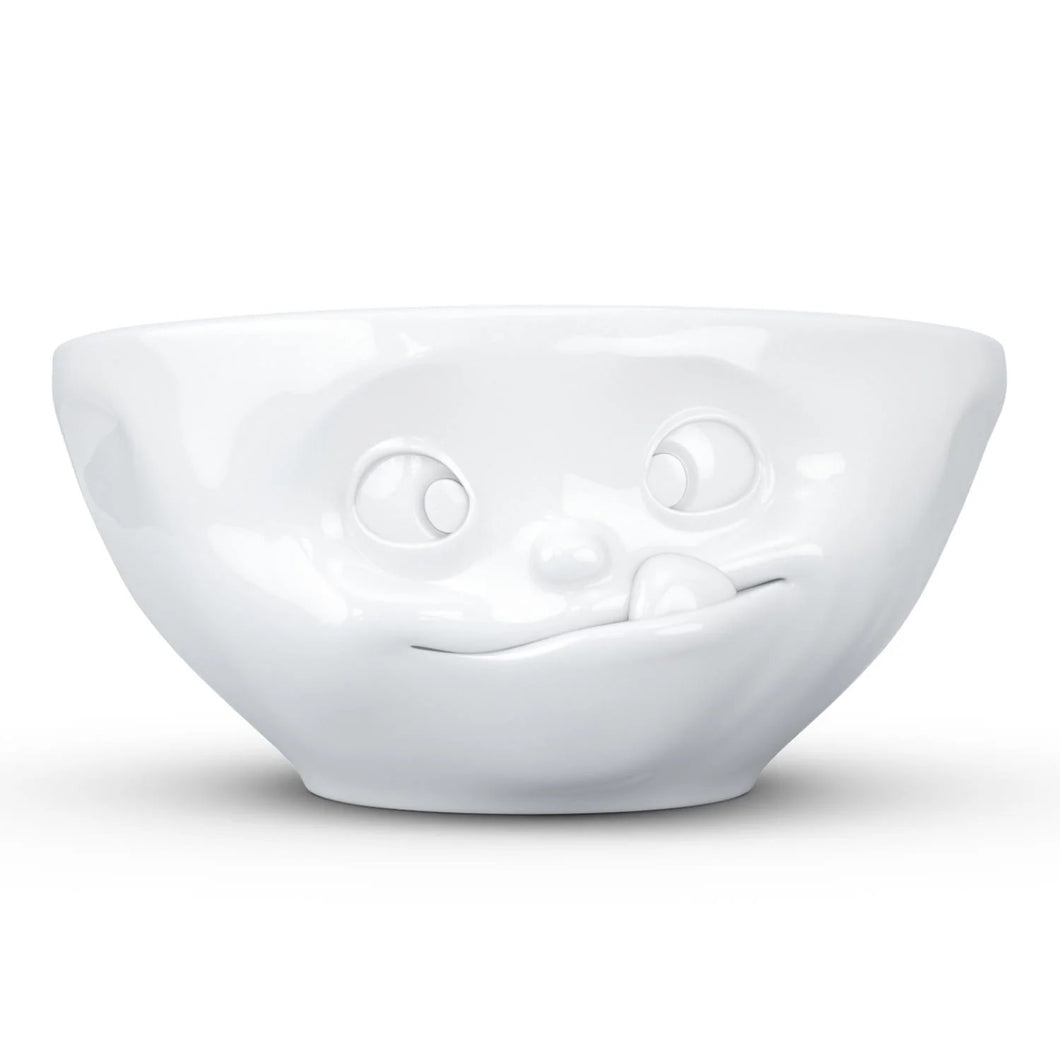 Porcelain Cereal Bowl Tasty Face - Small Size