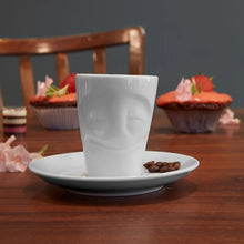 Espresso Mug with Handle - Cheery Face - lifestyle image