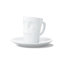 Espresso Mug with Handle - Baffled Face - white background product image