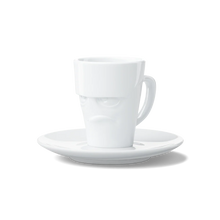 Espresso Mug with Handle - Grumpy Face - white background product image