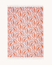 Maison Deux Blanket MOOOI WOODBLOCK BEETLE Rust Cream
