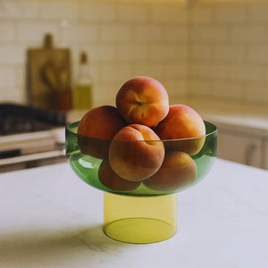 Tip Top XL Green & Yellow – Large Decorative Bowls for Tables