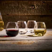 Tuesday Stemless Wine Glasses, Set of 4