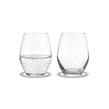 Holmegaard Cabernet Lines Tumbler, Clear, 8.5 Oz, 2 Pcs.