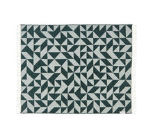 Silkeborg Uldspinderi Twist a Twill Throw - Dark Green