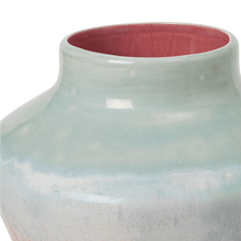 Kähler Poppery Vase, Mint/Pink, H: 8.1''