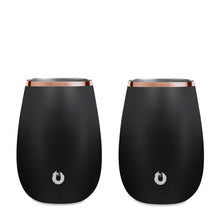 Stainless Steel Sauvignon Blanc Wine Glass, Set of 2 - Black
