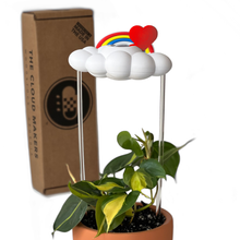 Original Dripping Rain Cloud with Red Heart and Rainbow Charms