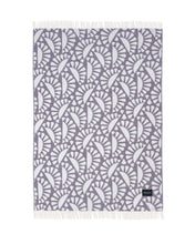 Maison Deux Blanket MOOOI WOODBLOCK BEETLE Plum Cream