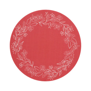 Chilewich Placemats Wreath Crimson