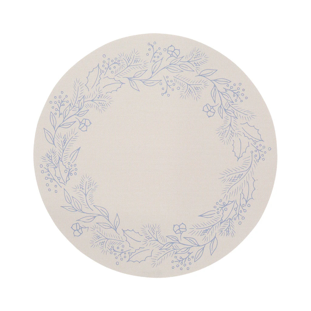 Chilewich Placemats Wreath Frost