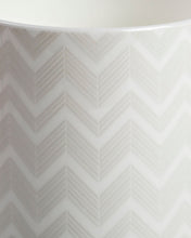 Coffee Cup & Saucer ZIG ZAG Set of 6 in Luxury Box White diam. 2.3", H 2.5", Cap. 4 oz, Saucer diam. 4.75"
