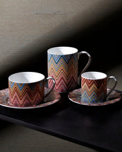 Mug Cup ZIG ZAG in Luxury Box Jarris 156 diam. 3", H 3.9", cap. 12.5 oz