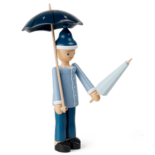 Kay Bojesen Sandman, Blue/Light Blue, H: 8.3"