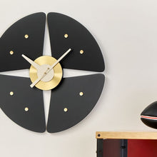 Vitra George Nelson Petal Clock Black Brass