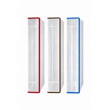Frame-in-Frame Accent Edge: Graphite, Red and Blue