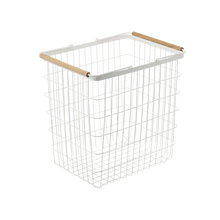 Wire Basket - Two Sizes - Steel + Wood
