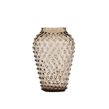 Hobnail Vase - Barrel - Smokey Amaro
