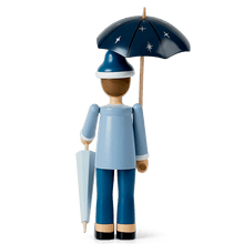 Kay Bojesen Sandman, Blue/Light Blue, H: 8.3"