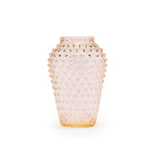 Hobnail Vase - Barrel - Apricot chiffon