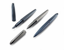 ATX® Sandblasted Dark Blue Stainless Steel Medium Nib Fountain Pen