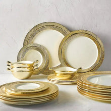 Feather Plates Gold/Oyster