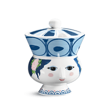 Bjørn Wiinblad Dora Bowl, Blue, Ø: 3.7"