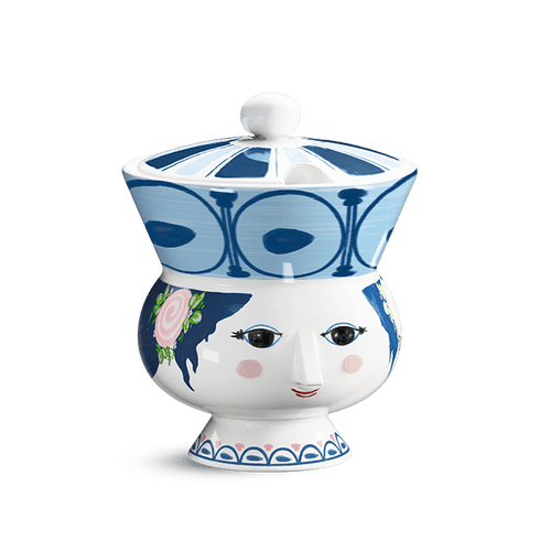 Bjørn Wiinblad Dora Bowl, Blue, Ø: 3.7