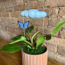 Original Dripping Rain Cloud with Blue Butterfly Charm