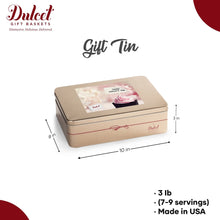 Classic Tin Treats Within Gift Basket