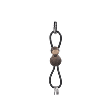 Kay Bojesen Bird Keychain, Silver/Black Leather