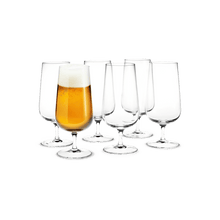 Holmegaard Bouquet Beer Glass, Clear, 17.9 Oz, 6 Pcs.
