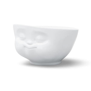 Porcelain Cereal Bowl Munching Face