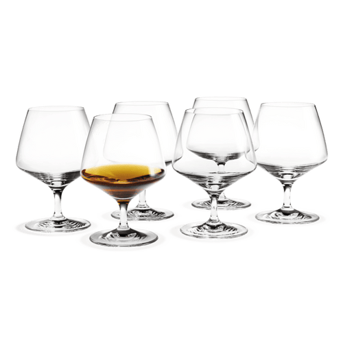 Holmegaard Perfection Brandy Glass, Clear, 12.2 Oz, 6 Pcs.