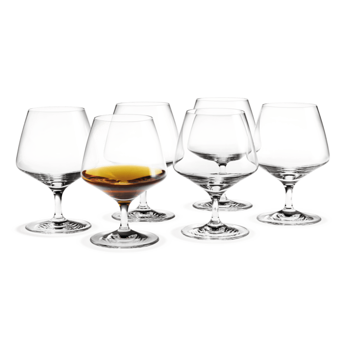 Holmegaard Perfection Brandy Glass, Clear, 12.2 Oz, 6 Pcs.