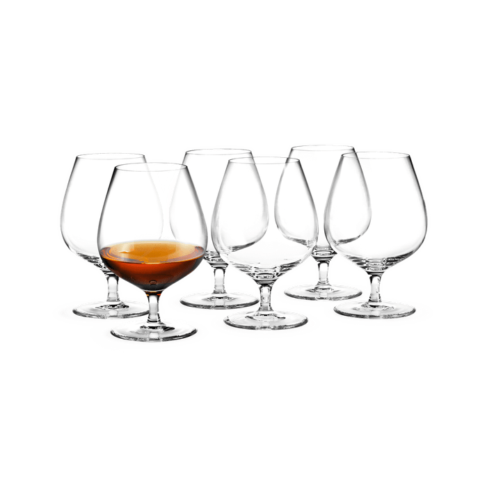 Holmegaard Cabernet Brandy Glass, Clear, 21.3 Oz, 6 Pcs.