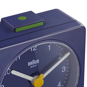 Braun BC02 Classic Travel Alarm Clock Blue
