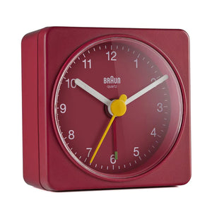 Braun BC02 Classic Travel Alarm Clock Red