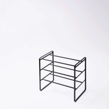 Three-Tier Expandable Shoe Rack (18" H)  - Steel