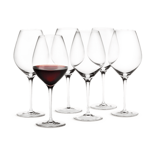 Holmegaard Cabernet Burgundy Glass, Clear, 23.3 Oz, 6 Pcs.
