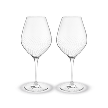 Holmegaard Cabernet Lines Burgundy Glass, Clear, 23.3 Oz, 2 Pcs.