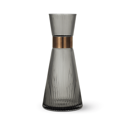 Rosendahl GC Nouveau Water Carafe Smoke H 10in Dia 4.5in 33.8 oz