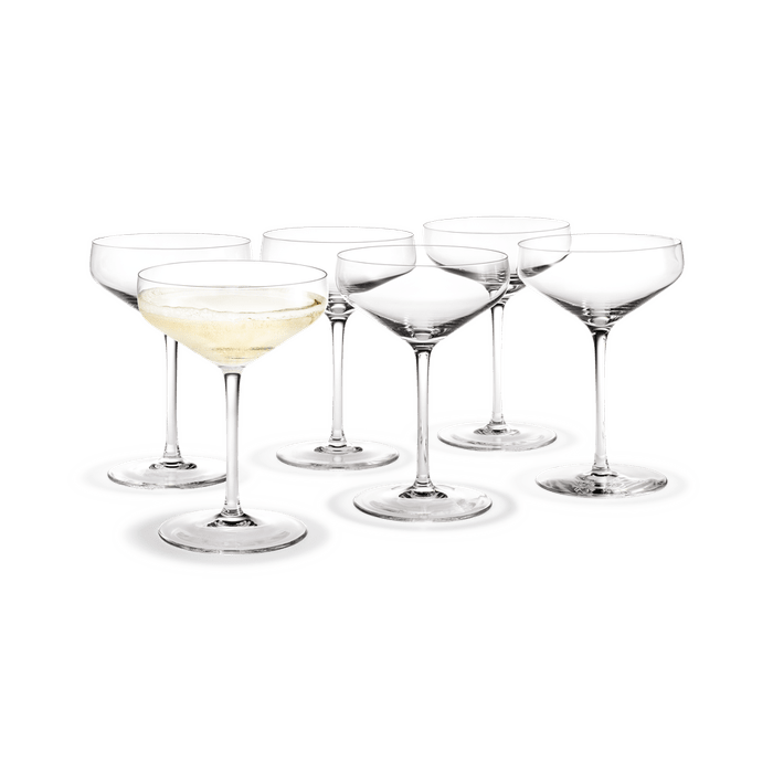 Holmegaard Perfection Cocktail Glass, Clear, 12.8 Oz, 6 Pcs.