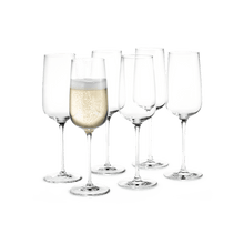 Holmegaard Bouquet Champagne Glass, Clear, 9.8 Oz, 6 Pcs.
