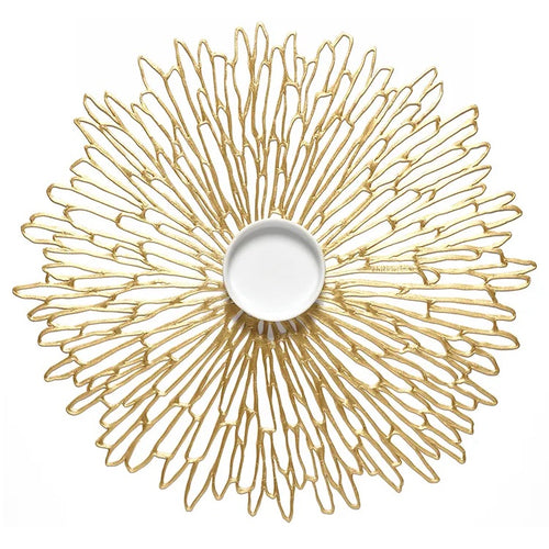 Chilewich Bloom Round Placemat Gold