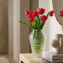Hobnail Vase - Barrel - Clear Quartz