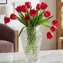 Hobnail Vase - Barrel - Clear Quartz
