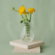 Hobnail Vase - Petal - Clear Quartz