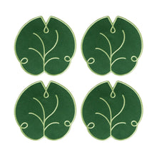 Octaevo Cocktail Coasters - Lily Leaf (Set of 4)